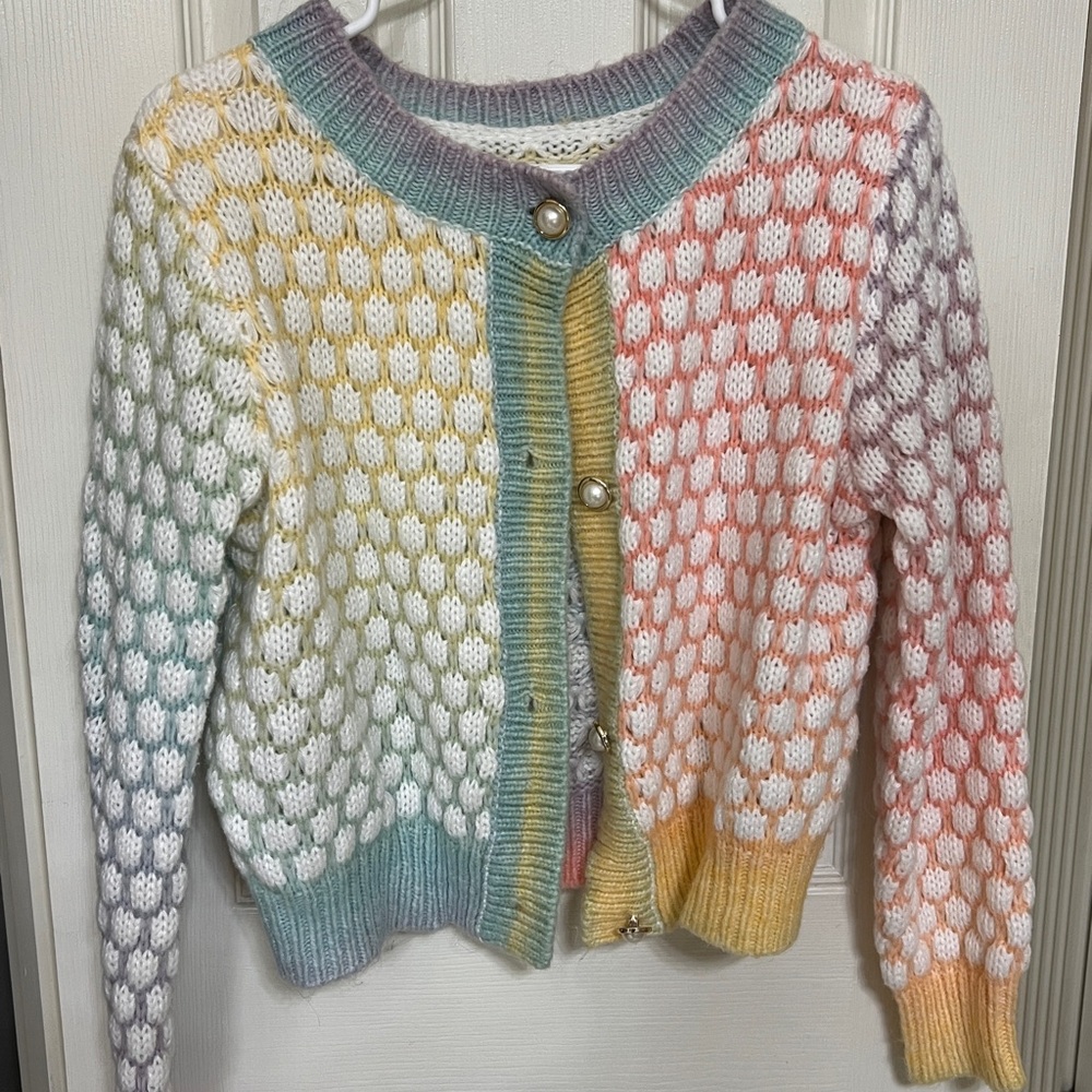 Colorful Knit Women's Sweater